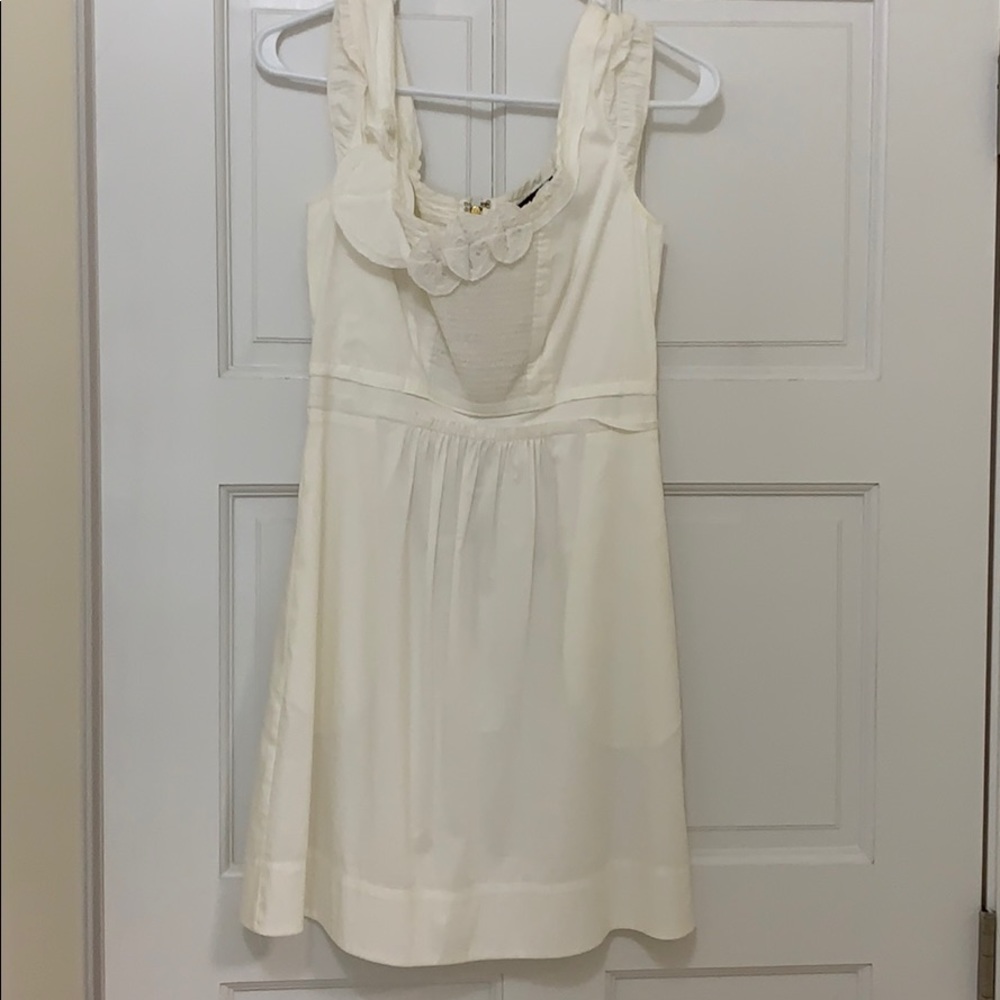 White poplin dress